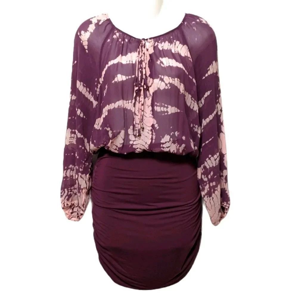 NWT GYPSY 05 Silk Bamboo Tie Dye Dress S